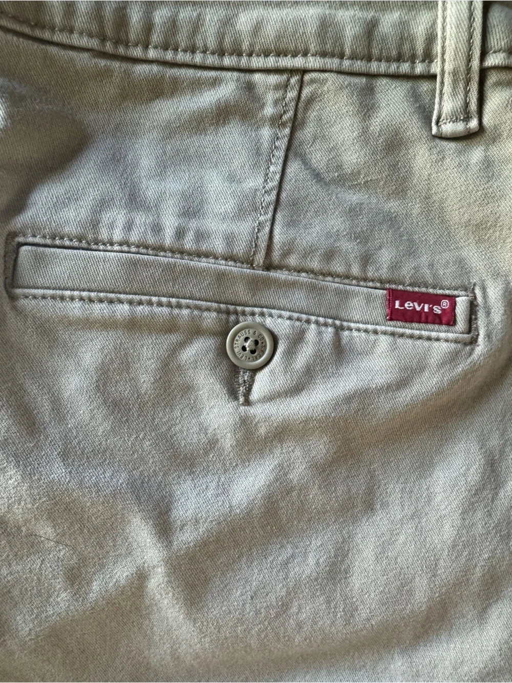Levi’s XX Chino Khaki Pants Men’s Standard Taper Sz. 34 Casual Stretch Pre-Owned